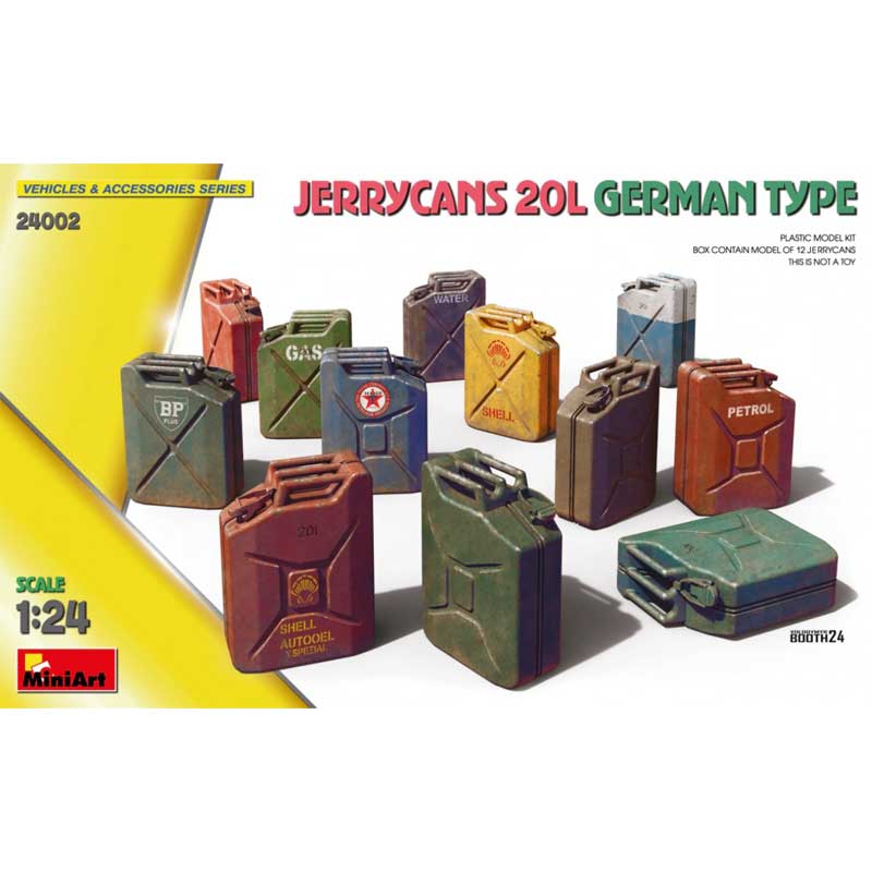 Miniart Jerrycans 20L German Type (1/24) 24002