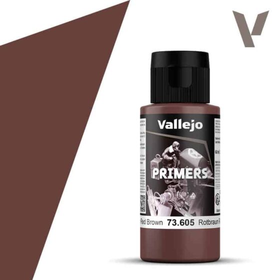 Vallejo Primer German Red Brown (RAL 8012) (60ml) 73.605 Vallejo Primer German Red Brown (RAL 8012) (60ml) 73.605