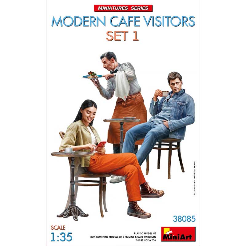 Miniart Modern Cafe Visitors Set #1 38085 (1/35) 38085