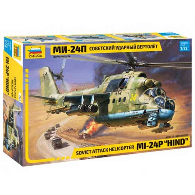 Zvezda Mi-24P Hind Soviet Attack Helicopter (1/72) 7315