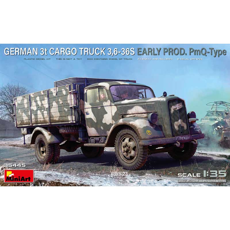 Miniart 3t Cargo Truck 3.6-36S Early Prod PmQ-Type (1/35) 35445