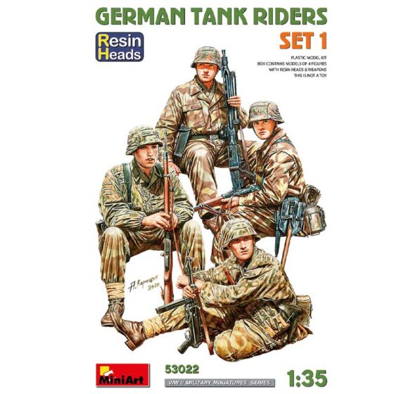 Miniart German Tank Riders Set 1. Resin Heads (1/35) 53022 Miniart German Tank Riders Set 1. Resin Heads (1/35) 53022