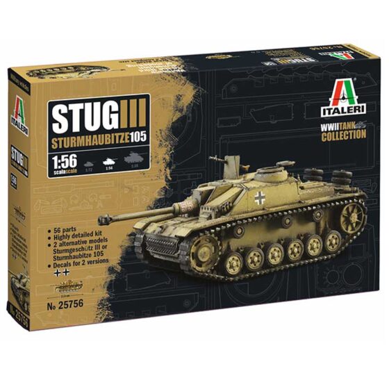 Italeri Sd. Kfz. 142/1 Sturmgeschutz III (1/56) W25756 Italeri Sd. Kfz. 142/1 Sturmgeschutz III (1/56) W25756