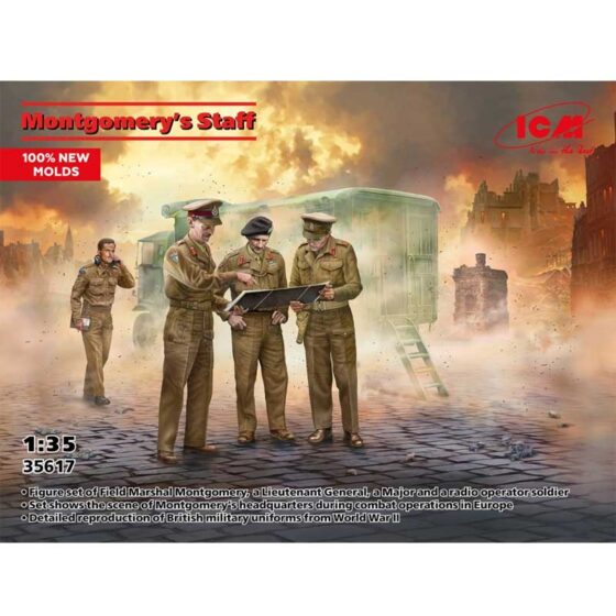 1/35 Montgomery's Staff ICM 35617 1/35 Montgomery's Staff ICM 35617