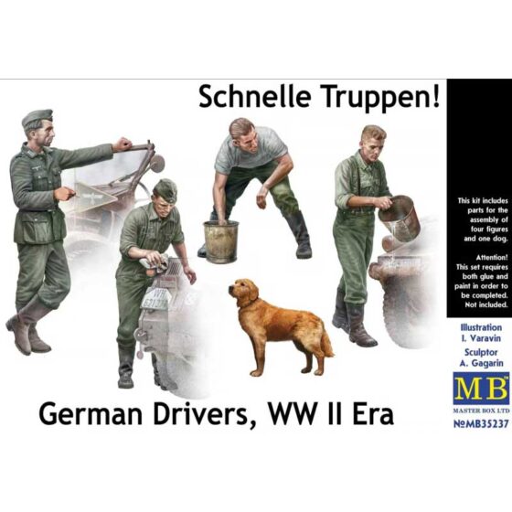 Master Box German Drivers, WW II Era Schnelle Truppen (1/35) MB-35237