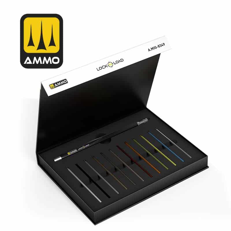 LOCK N LOAD - Weathering Rechargable Technical Pencil Ammo A.MIG-8349 LOCK N LOAD - Weathering Rechargable Technical Pencil Ammo A.MIG-8349