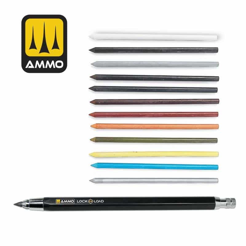 LOCK N LOAD - Weathering Rechargable Technical Pencil Ammo A.MIG-8349 LOCK N LOAD - Weathering Rechargable Technical Pencil Ammo A.MIG-8349