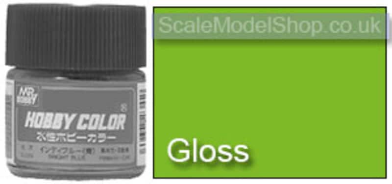 Mr Hobby Aqueous - Fluoresent Green Semi-Gloss (10ml) H-100