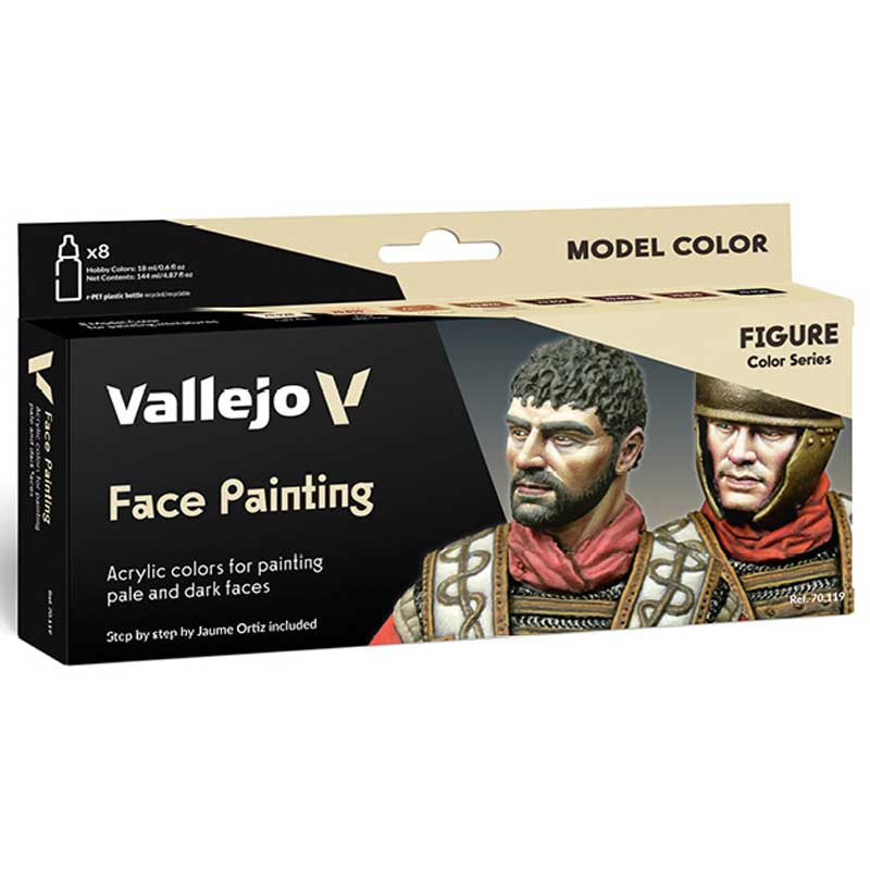 Vallejo Face Painting Paint Set 70.119