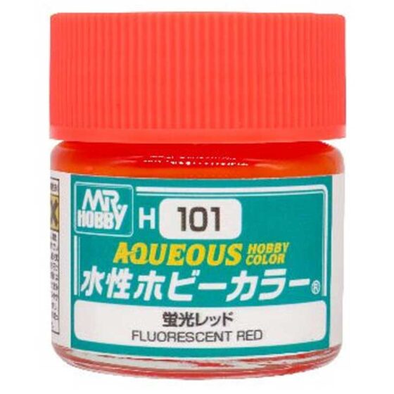 Mr Hobby Aqueous - Fluorescent Red (10ml) H-101