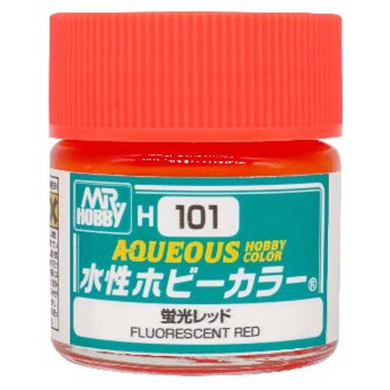 Mr Hobby Aqueous - Fluorescent Red (10ml) H-101