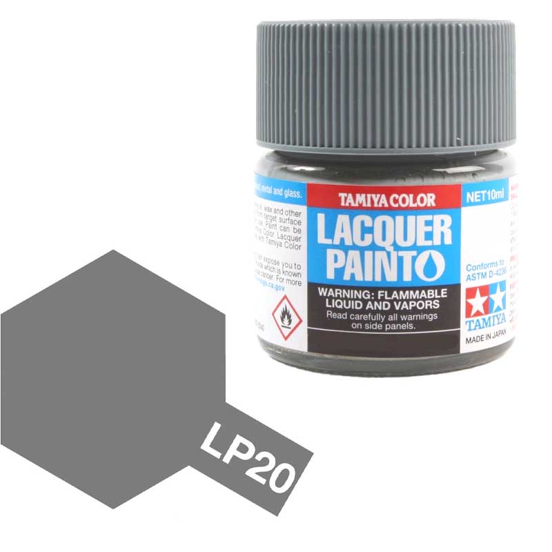 Tamiya Lacquer - LP-20 Light Gun Metal (10ml) 82120