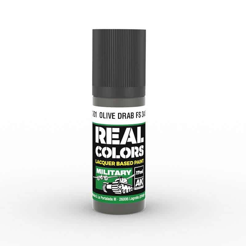 AK Interactive Real Color - Olive Drab FS 34087 (17ml) RC901