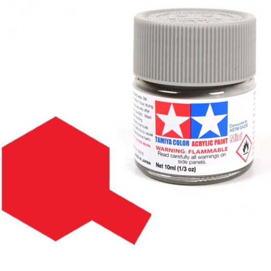 Tamiya Acrylic XF-7 Flat Red (10ml) 81707 Tamiya Acrylic XF-7 Flat Red (10ml) 81707