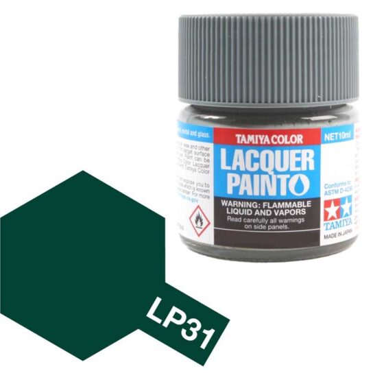 Tamiya Lacquer - LP-31 Dark Green 2 (IJN) (10ml) 82131 Tamiya Lacquer - LP-31 Dark Green 2 (IJN) (10ml) 82131