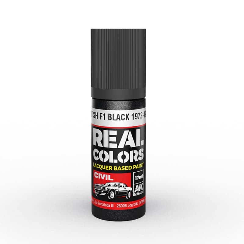AK Interactive Real Color - British F1 Black 1972-1986 (17ml) RC828