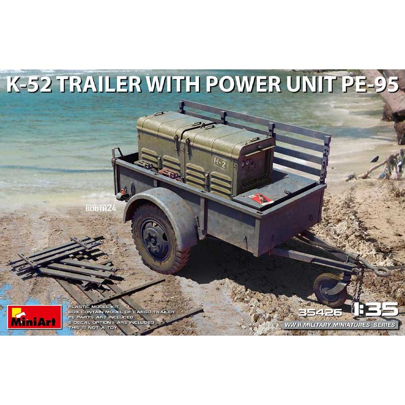 Miniart K-52 Trailer w/ Power Unit PE-95 (1/35) 35426