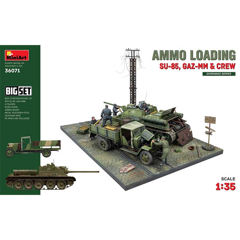 Miniart Ammo Loading ( SU-85. GAZ-MM&Crew) Big Set (1/35) 36071