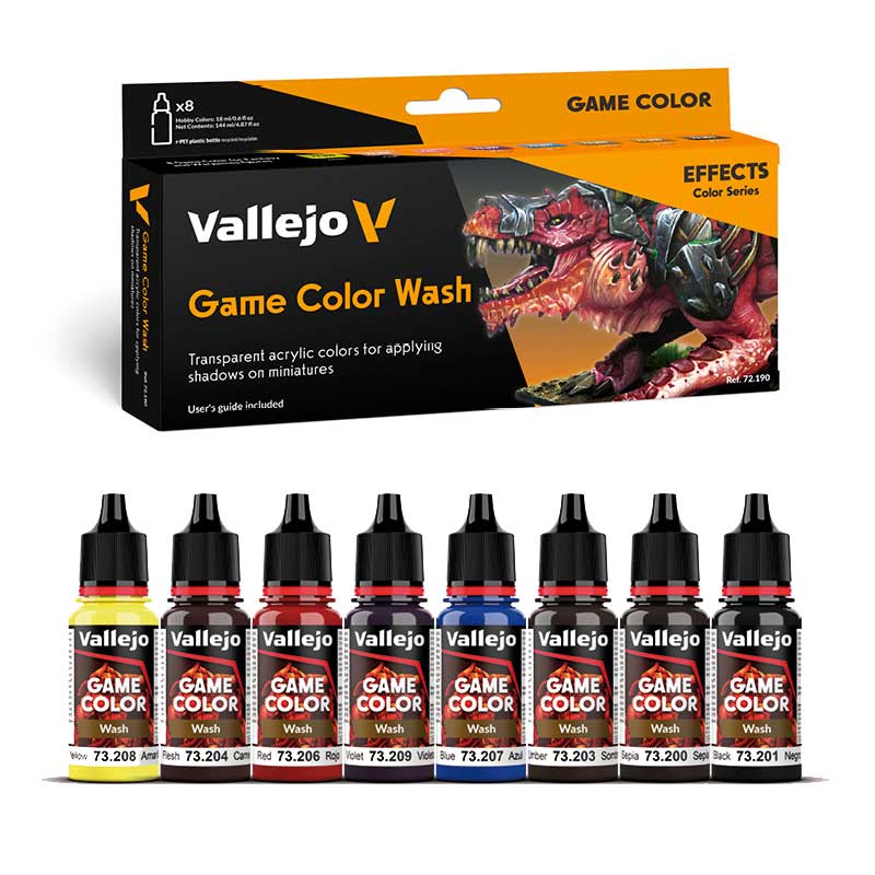Vallejo Paint Set Game Color Wash 72.190