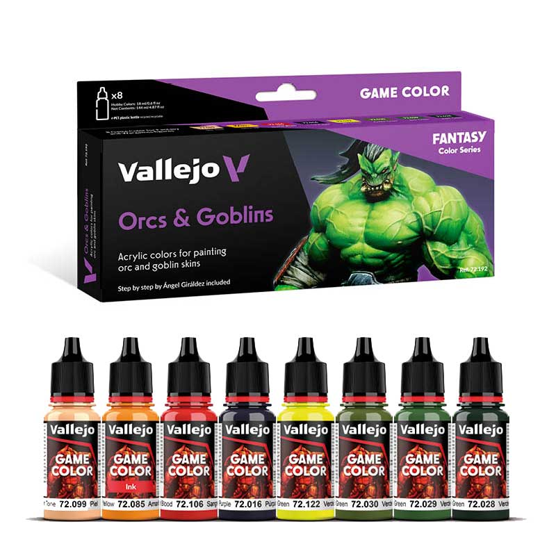 Vallejo Paint Set Orcs & Goblins 72.192