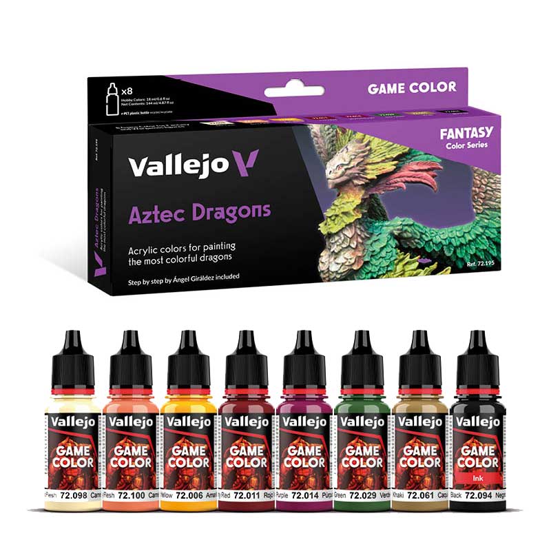 Vallejo Paint Set Aztec Dragons 72.195