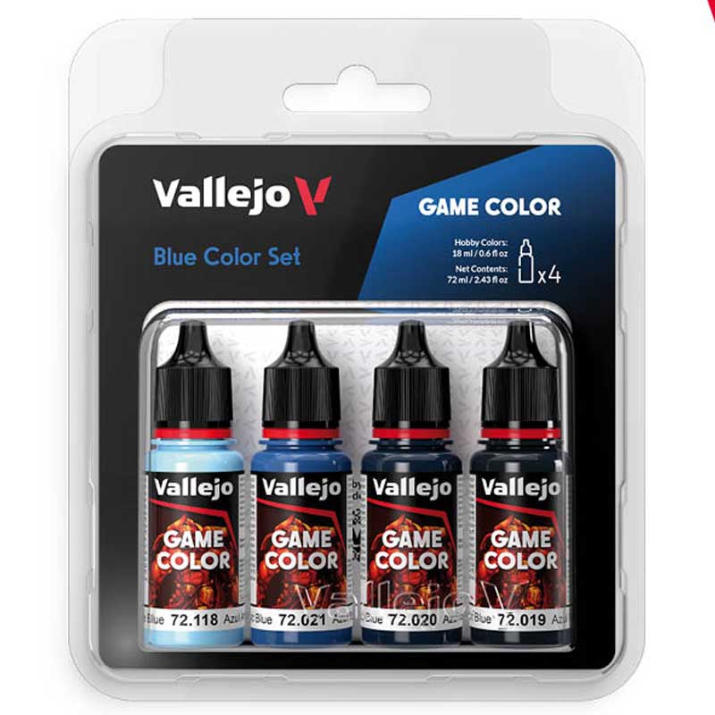 Vallejo Paint Set Blue Color 72.376