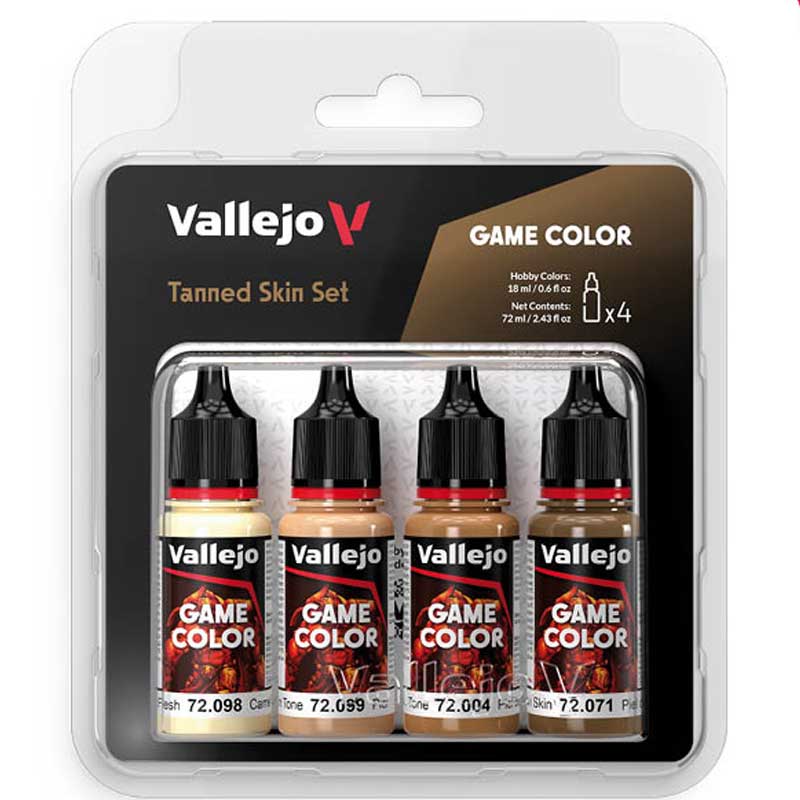 Vallejo Paint Set Tanned Skin 72.380