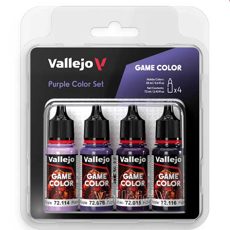 Vallejo Paint Set Purple Color 72.382