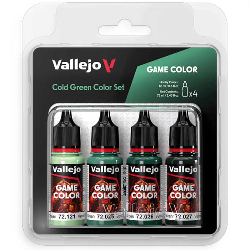 Vallejo Paint Set Cold Green Color 72.383