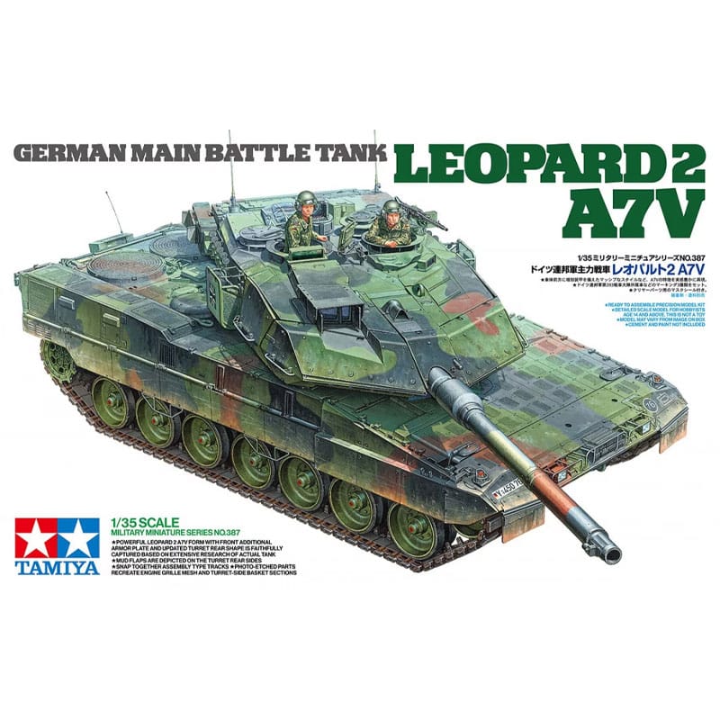 1/35 German Main Battle Tank Leopard 2 A7V Tamiya 35387 *Damaged Box*