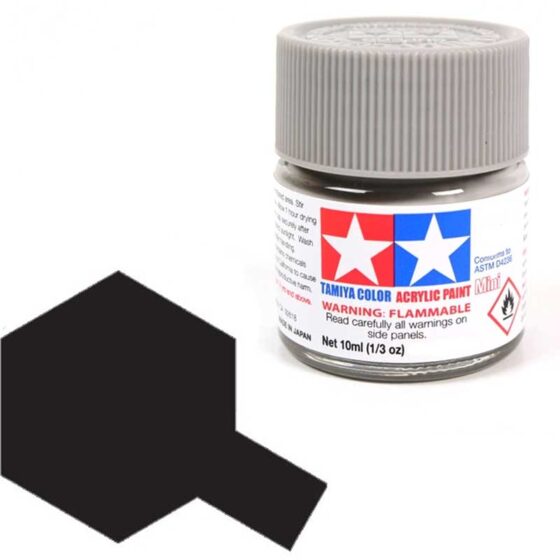 Tamiya Acrylic X-1 Black (10ml) 81501 Tamiya Acrylic X-1 Black (10ml) 81501