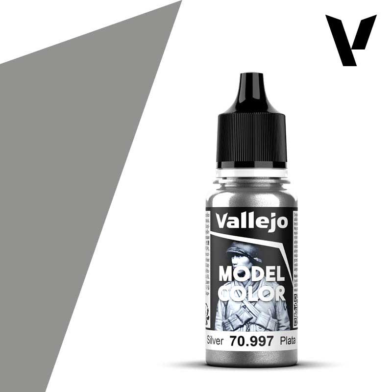 Vallejo Model Color - Silver (18ml) 70.997 Vallejo Model Color - Silver (18ml) 70.997