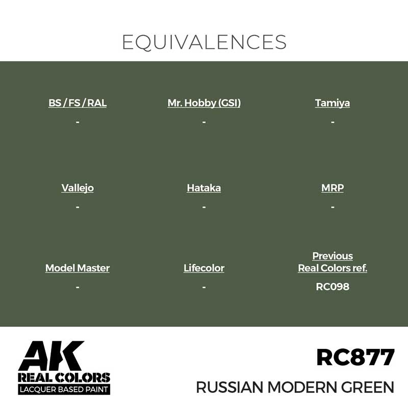 AK Interactive Real Color - Russian Modern Green (17ml) RC877
