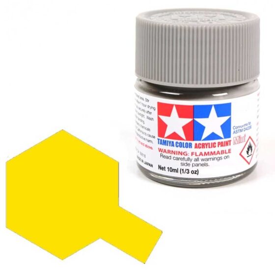 Tamiya Acrylic XF-3 Flat Yellow (10ml) 81703 Tamiya Acrylic XF-3 Flat Yellow (10ml) 81703