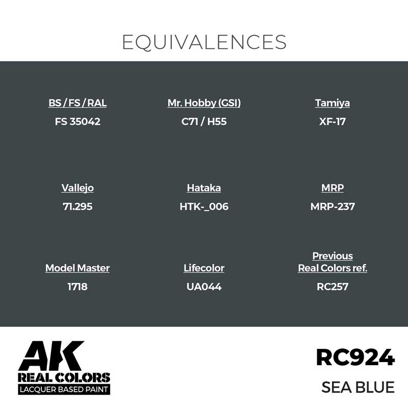 AK Interactive Real Color - Sea Blue (17ml) RC924