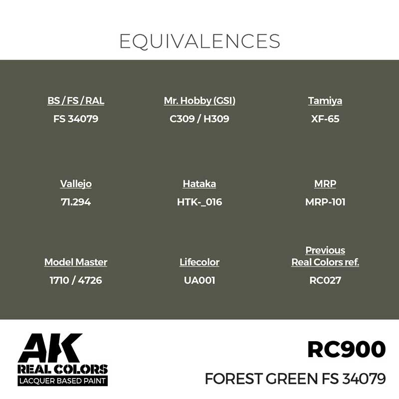 AK Interactive Real Color - Forest Green FS 34079 (17ml) RC900