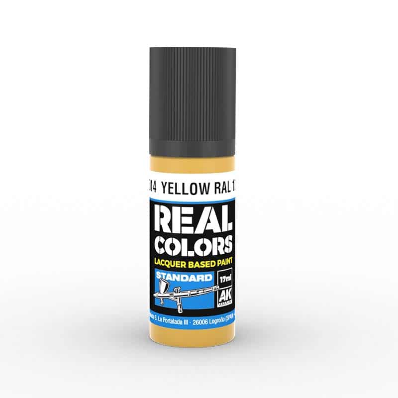 AK Interactive Real Color - Yellow RAL 1003 (17ml) RC814
