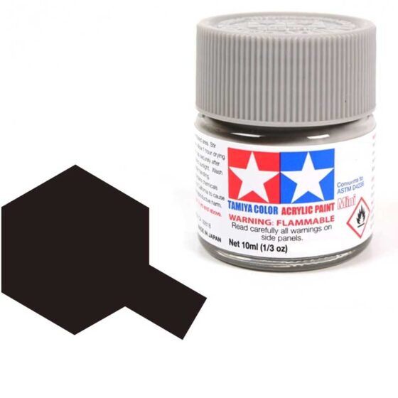 Tamiya Acrylic XF-85 Rubber Black (10ml) 81785