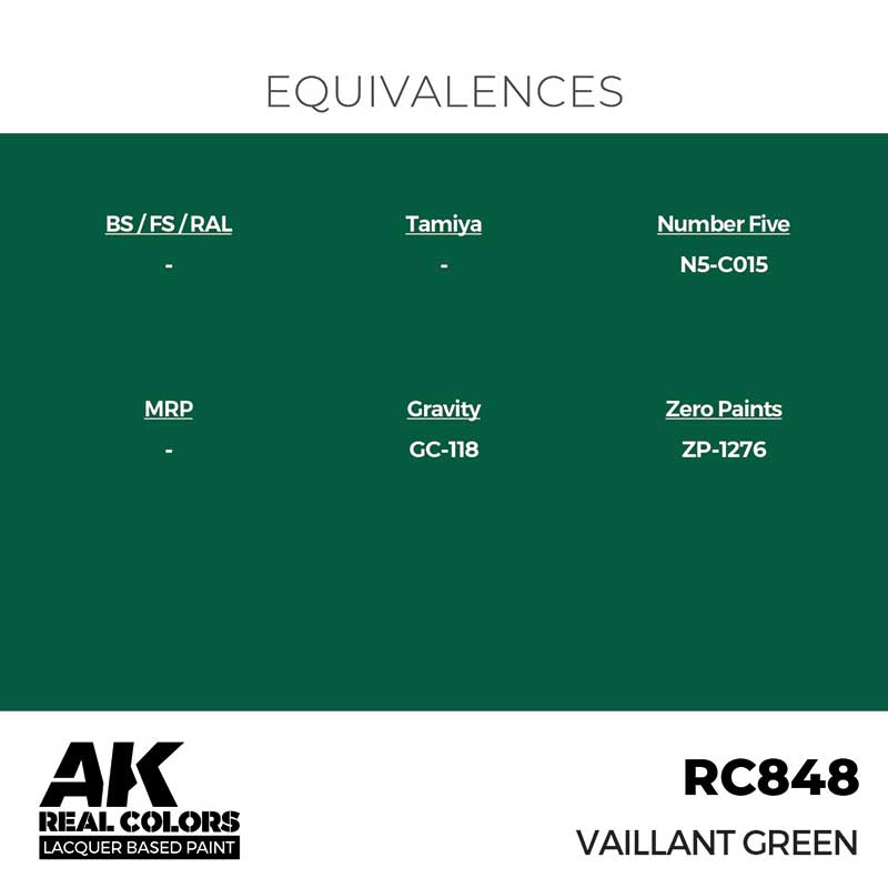 AK Interactive Real Color - Vaillant Green (17ml) RC848