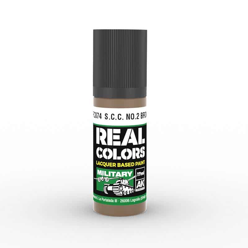 AK Interactive Real Color - S.C.C. No.2 Brown (17ml) RC874