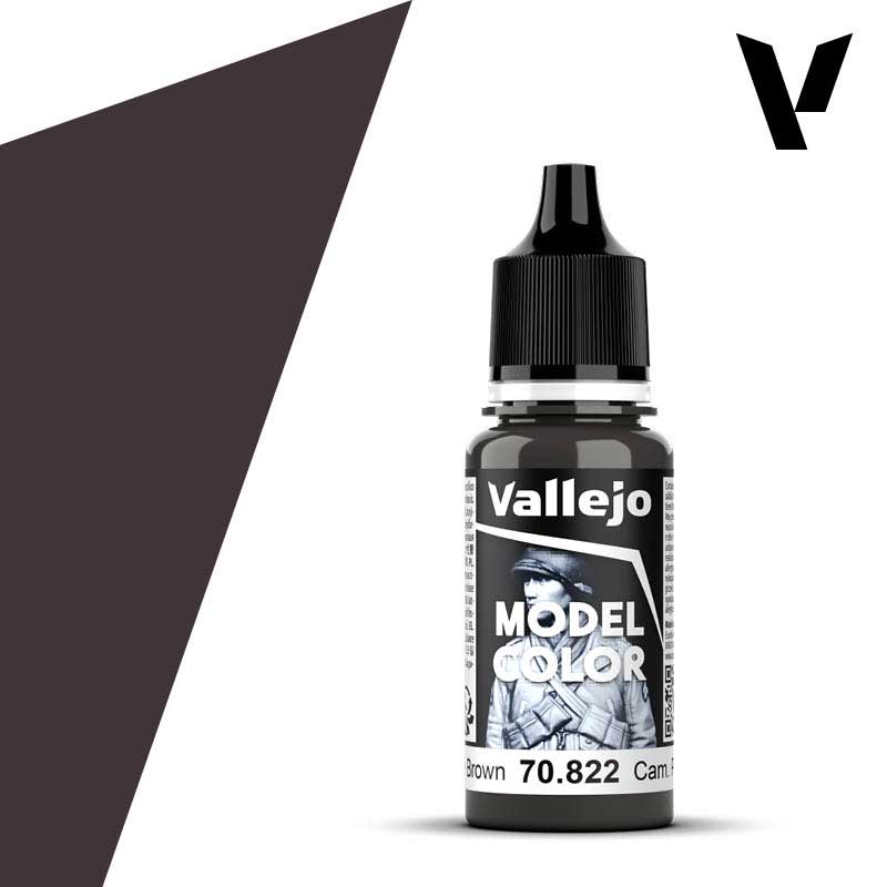 Vallejo Model Color - Camouflage Black Brown (18ml) 70.822 Vallejo Model Color - Camouflage Black Brown (18ml) 70.822