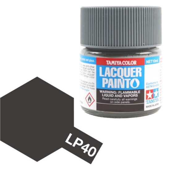 Tamiya Lacquer - LP-40 Metallic Black (10ml) 82140 Tamiya Lacquer - LP-40 Metallic Black (10ml) 82140