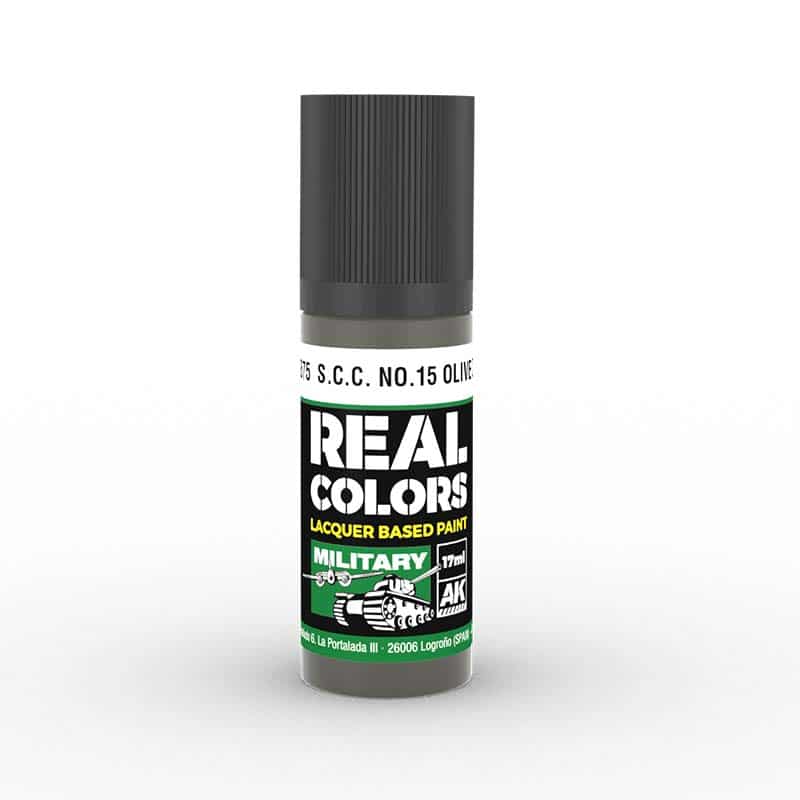 AK Interactive Real Color - S.C.C. No.15 Olive Drab (17ml) RC875