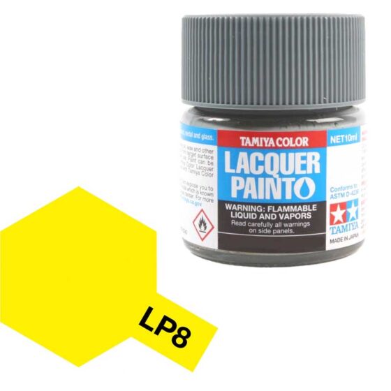 Tamiya Lacquer - LP-8 Pure Yellow (10ml) 82108 Tamiya Lacquer - LP-8 Pure Yellow (10ml) 82108