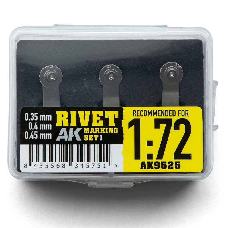 AK Interactive Rivet Marking Set 1_1:72 (Disk-S-Set1) AK-9525