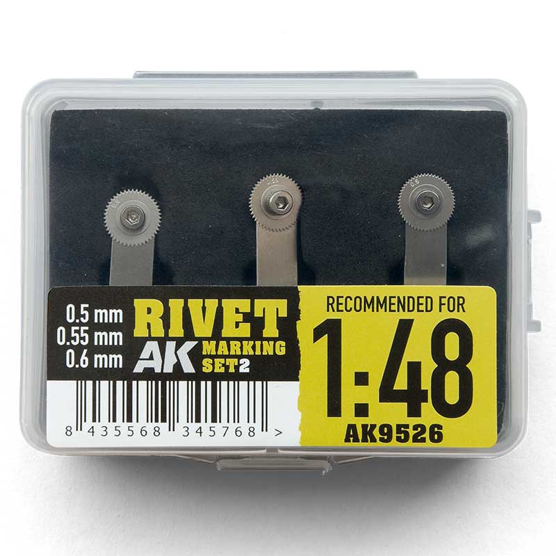 AK Interactive Rivet Marking Set 2_1:48 (Disk-S-Set2) AK-9526
