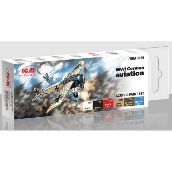 ICM Paint Set - WWI German Aviations 3069 ICM Paint Set - WWI German Aviations 3069