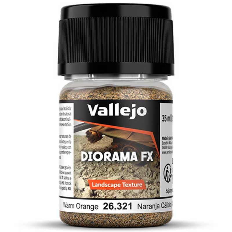 Vallejo Diorama FX Warm Orange 1-2 mm (35ml) 26.321