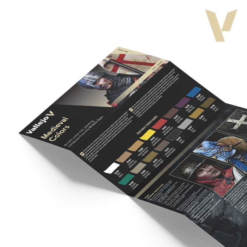Vallejo Medieval Colors Model Color Paint Set 70.142