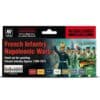 French Infantry Napoleonic Wars Model Color Paint Set Vallejo 70.164
